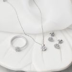 Zer Flower 3'lü Pırlanta Set resmi