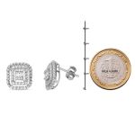 Zer 0,13 Karat Baget Pırlanta Küpe resmi