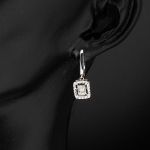 Zer 0,14 Karat Pırlanta Baget Küpe resmi