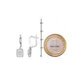 Zer 0,14 Karat Pırlanta Baget Küpe resmi