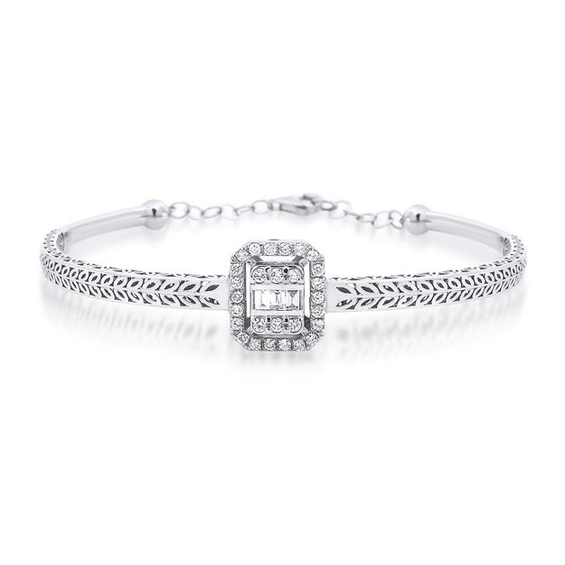 0,63 Karat Baget Pırlanta Bilezik resmi