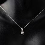 Zer 0,08 Karat Tektaş Pırlanta Kolye  resmi