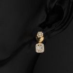 Papatya 14 Ayar Baget Taşlı Altın Set resmi