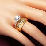 Tektaşlı Alyans 14 Ayar Altın Yüzük resmi