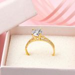 Sonsuzluklu 14 Ayar Tektaş Altın Yüzük  resmi