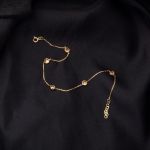 Garnet Taşlı 14 Ayar Altın Zincir Bileklik resmi