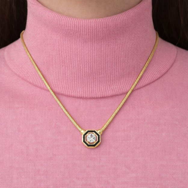 Çağla 14 Ayar Altın Kolye resmi