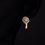 Kolye Küpeli Mini Altın Takı Seti resmi