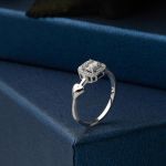 0,18 ct Kalpli Baget Pırlanta Yüzük resmi
