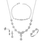 Kardelen 4'lü Beyaz Altın Set resmi