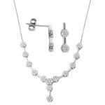Kardelen Kolye & Küpe Altın Set resmi