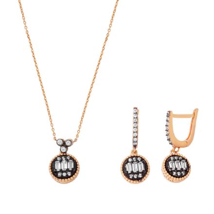 Kolye & Küpe Rose Altın Set için ayrıntıları göster Kolye & Küpe Rose Altın Set resmi