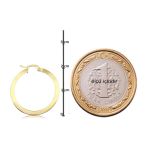 İtalyan Halka Altın Küpe ( 2 cm Çaplı) resmi