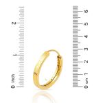 3 cm. Çaplı 14 Ayar Altın Küpe resmi