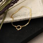 Gemici Kilitli 14 Ayar Altın Zincir Takı Seti resmi