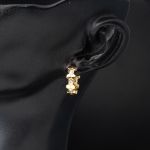 Petek Halka Altın Küpe - 2 cm Çaplı resmi