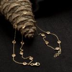 14 Ayar Altın 2 Sıra Zincirli Tiffany Bileklik resmi