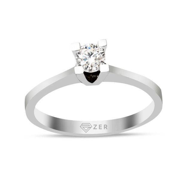 0,32 Ct. Tektaş Pırlantalı Yüzük resmi