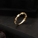 Minimal Kalp Tasarımlı 14 Ayar Altın Yüzük resmi