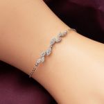 Sarmaşık Beyaz Altın Nişan Set Takımı resmi