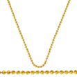 Top Top Altınlı Popcorn Altın Zincir - 50 cm resmi