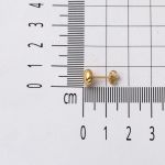 Aynalı Taşsız 14 Ayar Altın Küpe resmi