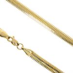 Balıksırtı 14 Ayar Altın Boyun Zinciri - 40 cm resmi