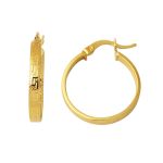 14 Ayar 2,5 cm. Çaplı Versace Halka Küpe Altın resmi