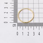 Desenli Altın Halka Küpe 14 Ayar 3 cm. Çaplı resmi