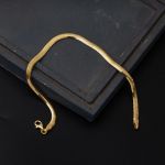 Balıksırtı İtalyan 14 Ayar Altın Bileklik 3 mm. Enli resmi