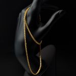 Maraş Pullu Altın Zincir -50 cm resmi