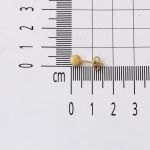 Kumlu Tasarım 14 Ayar Altın Top Küpe 5 mm. resmi