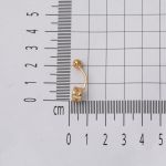 Tek Taşlı 14 Ayar Altın Göbek Piercing resmi