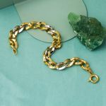 2 Renkli Halkalı Altın Bileklik resmi