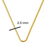 Altın Balık Sırtı Kolye 14 Ayar 60 cm. resmi