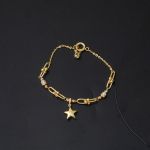 14 Ayar Yıldız Tiffany Pandora Altın Bileklik resmi