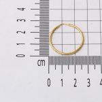 Altın Halka Küpe 14 Ayar 2,5 cm. Çaplı resmi