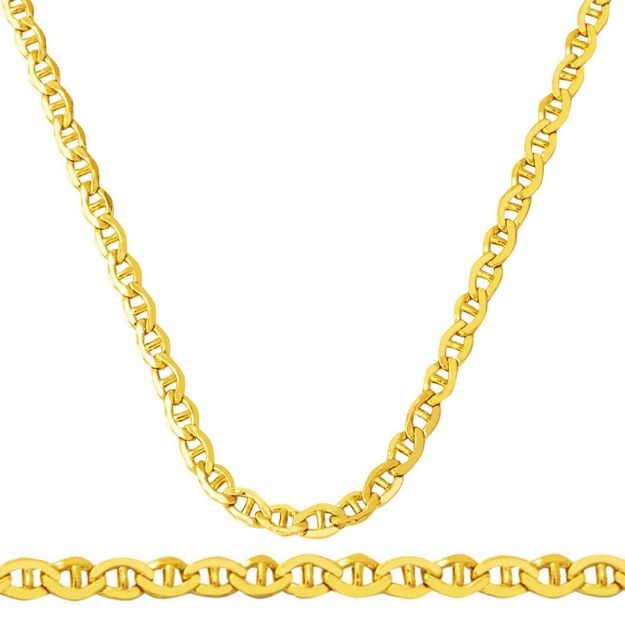 14 Ayar Mariner Altın Zincir -  50 cm resmi