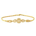 Damla Baget Taşlı 14 Ayar Altın Set Takımı resmi