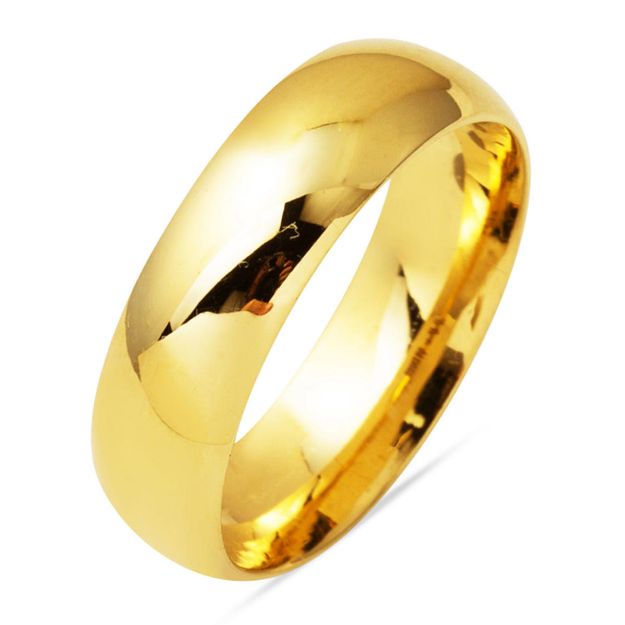 Klasik 7 mm. Altın Kadın Söz Yüzüğü 14 Ayar resmi