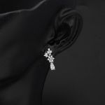 Damla Taşlı Beyaz Altın 14 Ayar Söz Takı Seti resmi