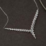 14 Ayar Markiz Taşlı Tasarım Beyaz Altın Üçlü Set resmi