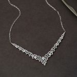 Minimal Tasarım 14 Ayar Beyaz Altın Nişan Seti resmi