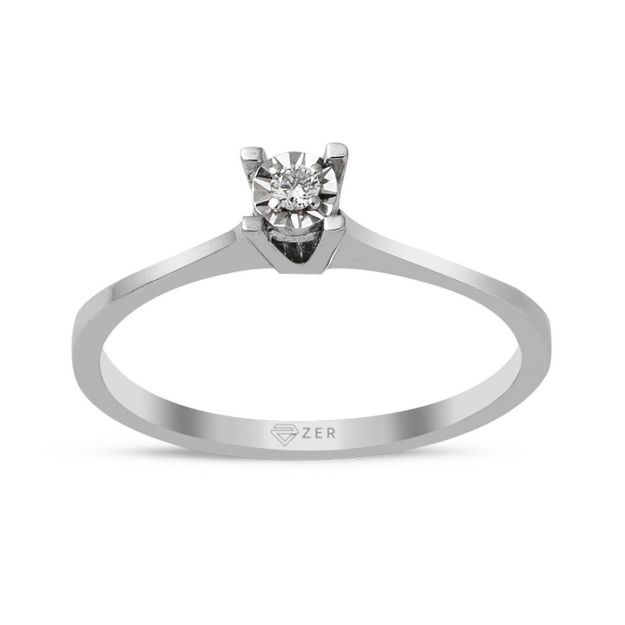 0,05 ct. Efekt Pırlanta Tektaş Yüzük resmi