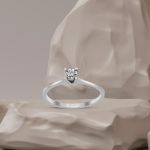 0,05 ct. Efekt Pırlanta Tektaş Yüzük resmi
