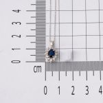 14 Ayar 0,65 ct. Safir Pırlanta Kolye resmi