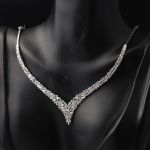 Baget Tasarımlı 14 Ayar Beyaz Altın Set Takımı resmi