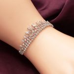 Damlalar Beyaz Altın Üçlü Set 14 Ayar resmi