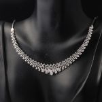 Damlalar Beyaz Altın Üçlü Set 14 Ayar resmi