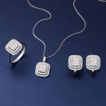 Prenses Baget Model Beyaz Altın Set resmi